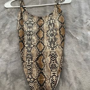Snake skin bodysuit